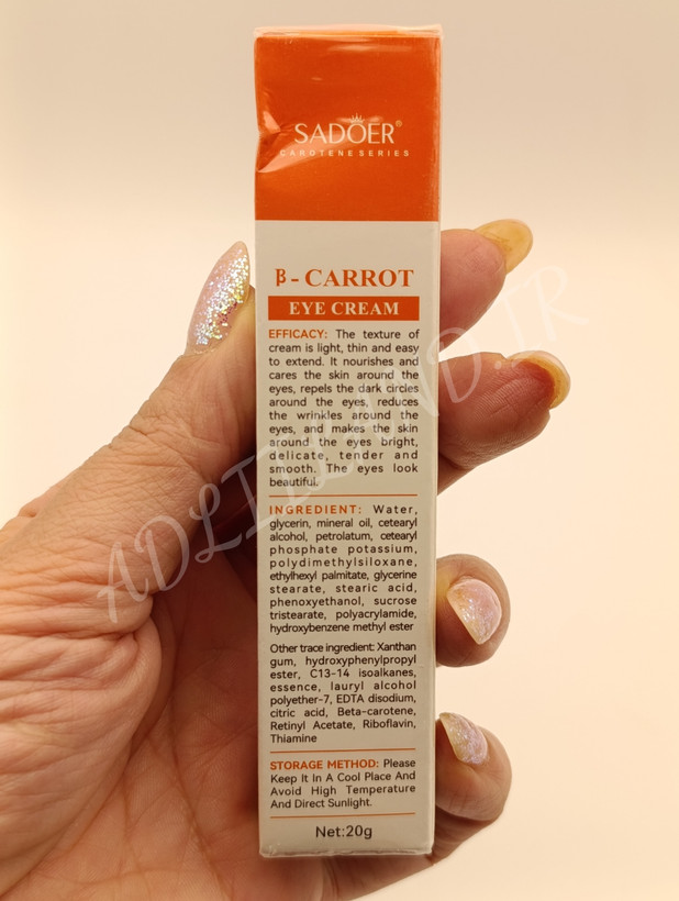 کرم دور چشم هویج سادور روشنکننده و ضدچروک آدلیلند