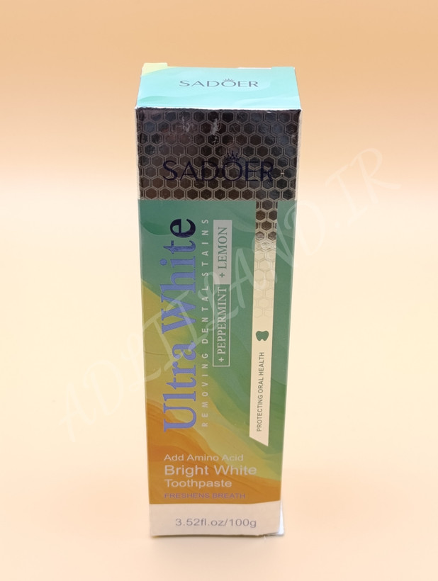 خمیردندان سادور مدل Ultra White با عصاره نعناع و لیمو